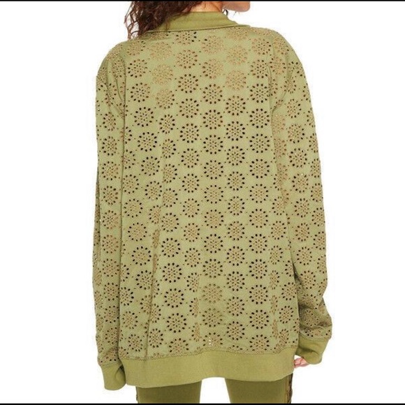 NWT Puma Fenty Green Zip Embroidered Edge Jacket - Picture 3 of 8